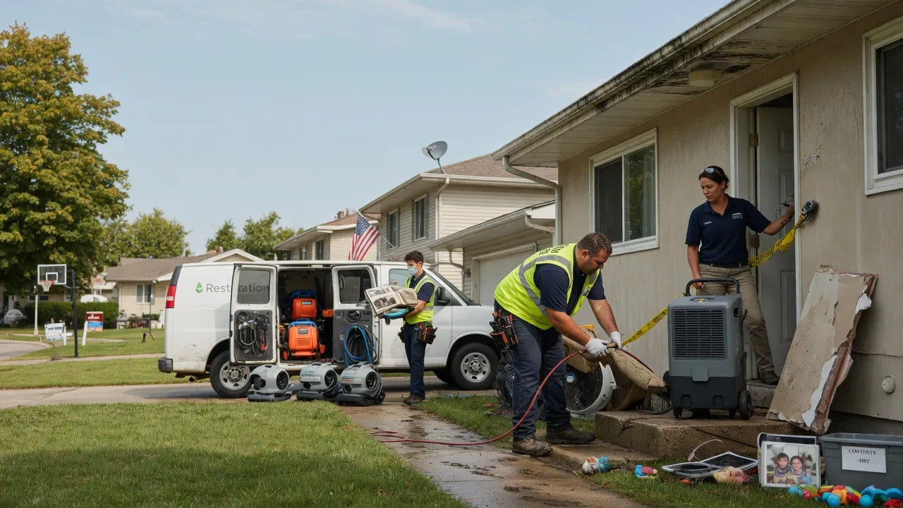 Water Damage Restoration in Wellington, IL near me